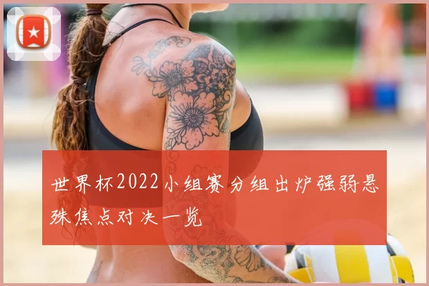 世界杯2022小组赛分组出炉强弱悬殊焦点对决一览